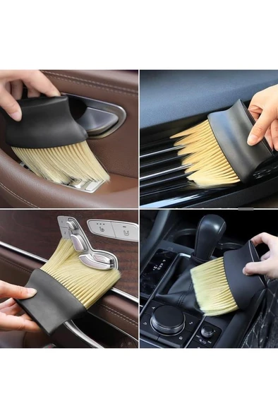 Araç İçi Çizmeyen Temizlik Fırçası Yumuşak Kıllı Oto Klima Panel Ekran Detay Toz Temizleme Fırçası - Resim 7