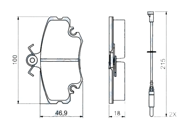 BOSCH 0986495212 Fren Balatası Ön Dacia Logan 1,4I 1.5DCI 1.6I 16V 09/04 - Resim 2