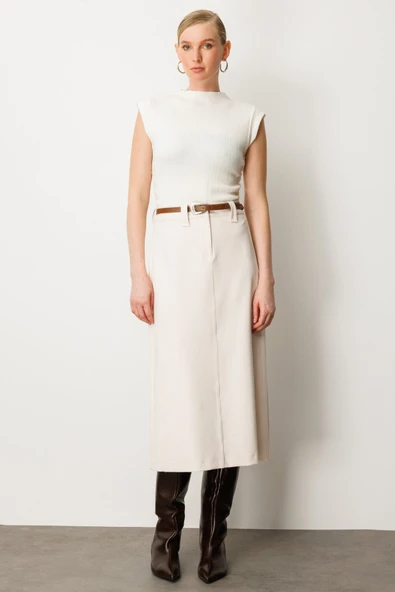 Beli Kemirli Midi Etek Ekol - Resim 3