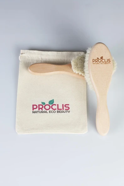 Çocuk Saç Fırçası, Çocuk Tarağı, Doğal Keçi Kılı Fırçası isim Yazdırılabilir, Tarak Hediye 1Adet - 4