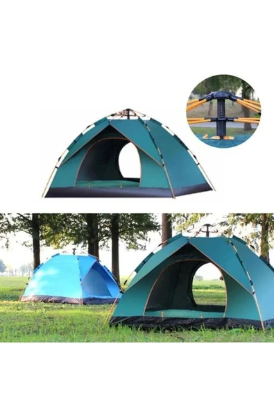 VANCKEY 4 Kişilik Otomatik Kurulumlu 4 Mevsim Kamp Çadırı | Geniş, Konforlu & Çift Katmanlı - Resim 2