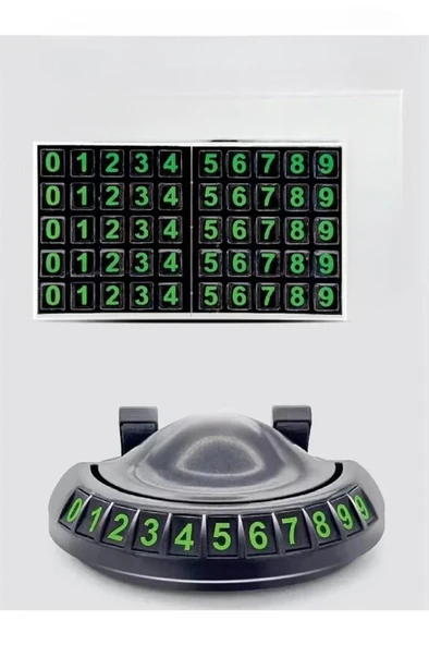 Araç İçi Telefon Tutucu Numaratik 360 Dönen Park Telefon Numaratör Torpido Üstü Telefon Tutacağı ürün görseli 1