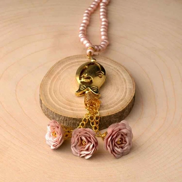 Laleli Güllü Tesbih Pembe (99lu - 6mm) - 2