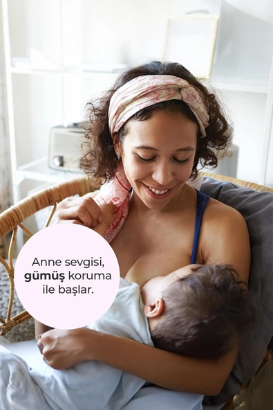 Koruyucu Gümüş Göğüs Ucu Kapakları Large - 4