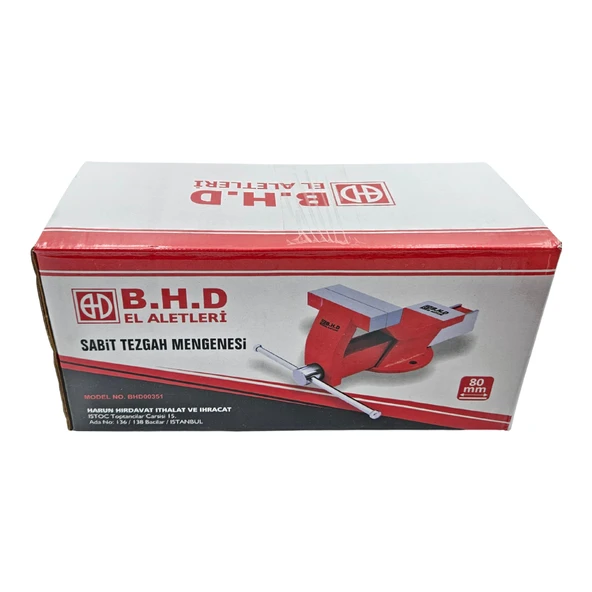 Fixonic B.H.D BHD00351 80mm Sabit Tezgah Mengene - Resim 6