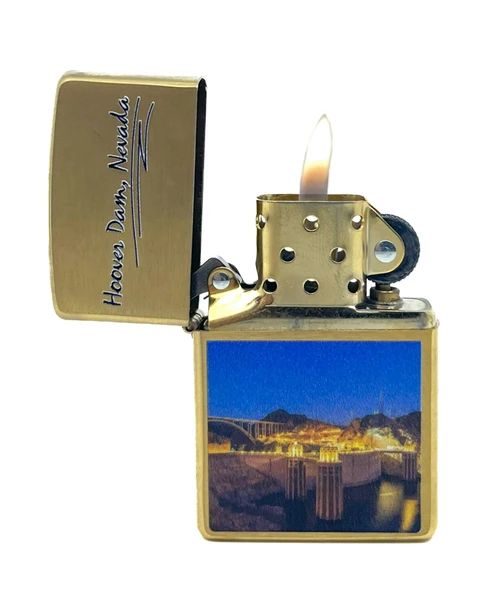 Zippo Hoover Dam - Hoover Barajı Dizayn Çakmak - Resim 3