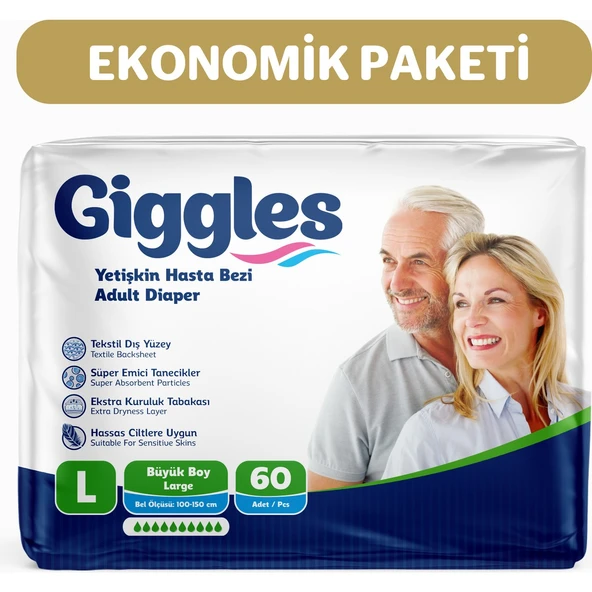 Yetişkin Hasta Bezi Belbantlı Large 30'lu x 2 pkt - 1
