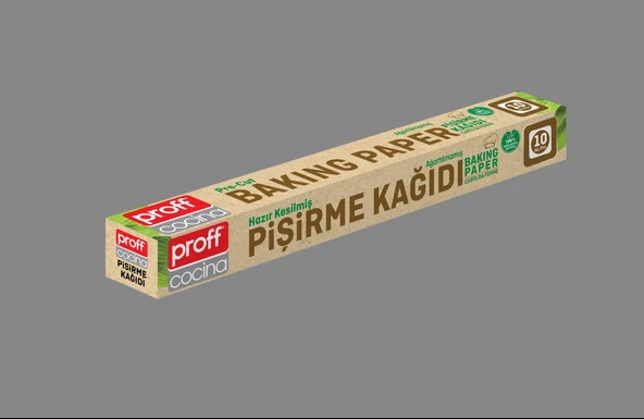 6 Adet 10 Yaprak Ağartılmamış Doğal Hazır Kesilmiş Pişirme Sunum Kağıdı  Yağ Geçirmez Fırın Kağıdı - Resim 7