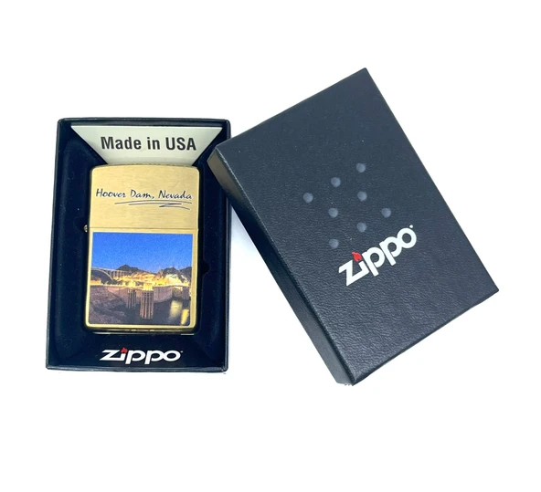 Zippo Hoover Dam - Hoover Barajı Dizayn Çakmak - Resim 4