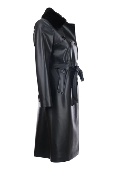 Kazayağı Desenli Metal Aksesuarlı Kaban Trençkot Ekol - 3