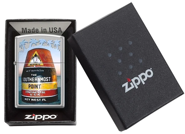Zippo Key West Florida Dizayn Çakmak - Resim 2