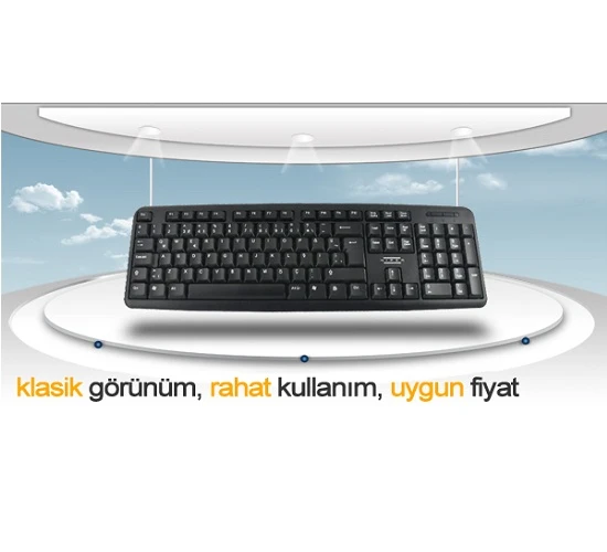 HIPER KM-3055 STANDART KLAVYE USB SİYAH - 10