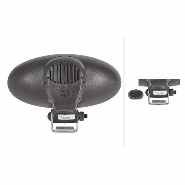 Hella Traktör Halojen Lamba Döner Montaj HB3 12V Kisa Menzil Aydinlatma 1GB996186-051 - 2