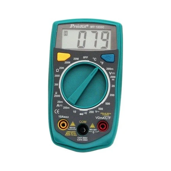 Proskit Mt-1233c Dijital Multimetre Ölçü Aleti - Resim 2