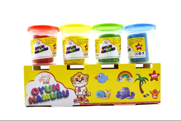 Gen-Of Oyun Hamuru 4 Renk 400 gr GEN-7141 - Resim 3