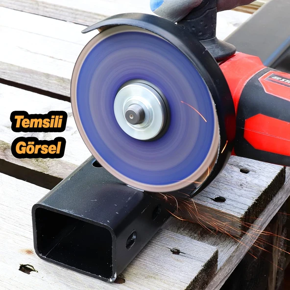 İnox Metal Kesici (50 Adet) Kesme Diski 115x1,0x22,23 mm İnce Taş Disk Spiral Demir Kesici Disk - Resim 6