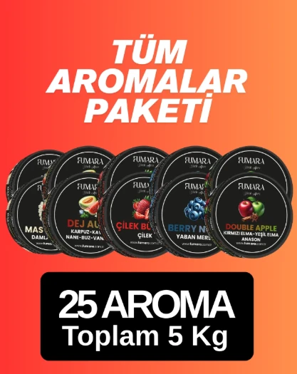 Fumara 25 Çeşit Tüm Aromalar Paketi Nargile Reçeli ürün görseli 1