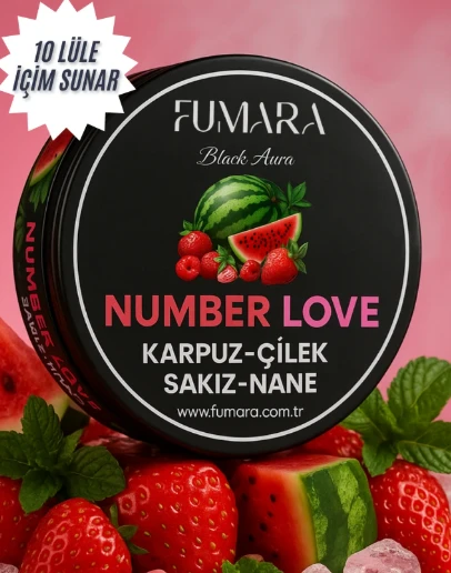 Fumara Number Love Nargile Marmelatı 200gr. Karpuz-Çilek-Nane-Sakız Aromalı Nargile Reçeli ürün görseli 1