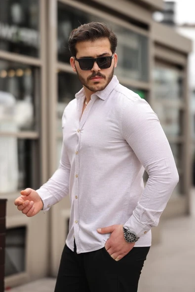 Erkek Basic Gömlek - Resim 3