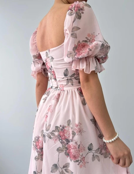 Caso Midi Elbise - Resim 9