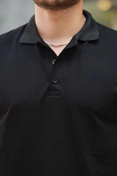 Erkek Kısa Kollu Yakalı Viskon Iki Iplik Erkek Bluz - 6