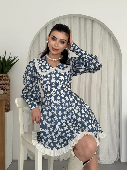 Vero Bebe Yaka Elbise - 5
