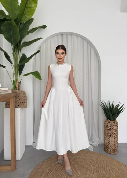 Kiyen Midi Elbise - Resim 10