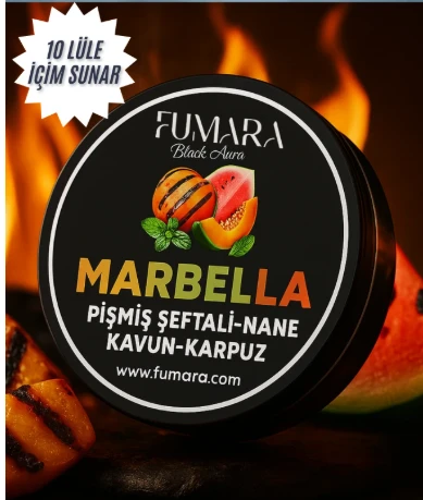 Fumara Marbella Nargile Marmelatı 200gr. Pişmiş Şeftali-Nane-Kavun-Karpuz Aromalı Nargile Reçeli ürün görseli 1