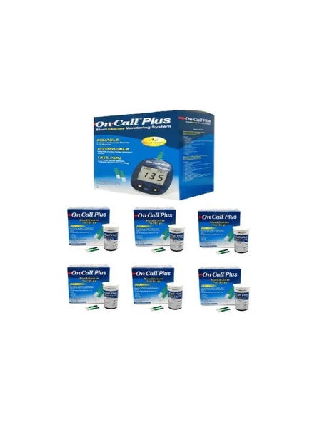 On Call Plus Ölçüm Cihazı + On Call Plus Strip 50'Li X 6 KUTU (SKT:02/2027) - 1