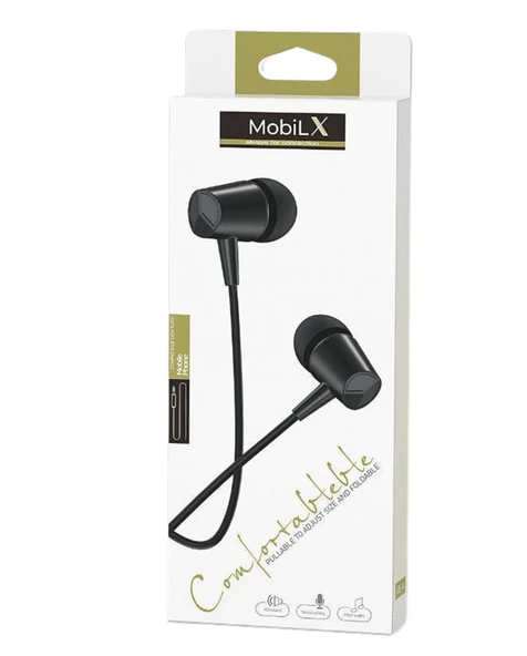 MobiLX ME-03 Beyaz Kablolu Kulak İçi Kulaklık – Aux Girişli, Extra Bass, Tüm Telefon ve Cihazlarla Uyumlu - 2