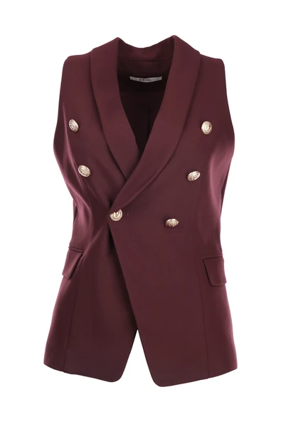 Kruvaze Yaka Kapak Cepli Yelek Ekol - 3