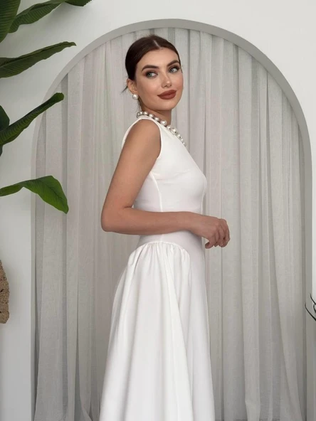 Kiyen Midi Elbise - Resim 11