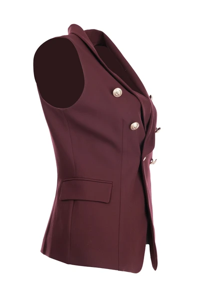 Kruvaze Yaka Kapak Cepli Yelek Ekol - 8