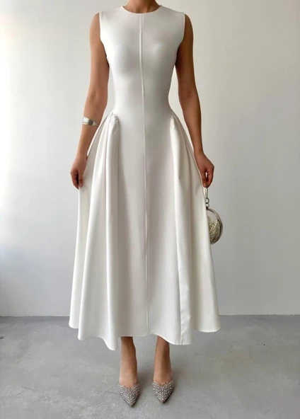 Kiyen Midi Elbise - Resim 9