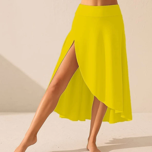 Kadın Cep Detay Taytlı Sandy Etek - Resim 5