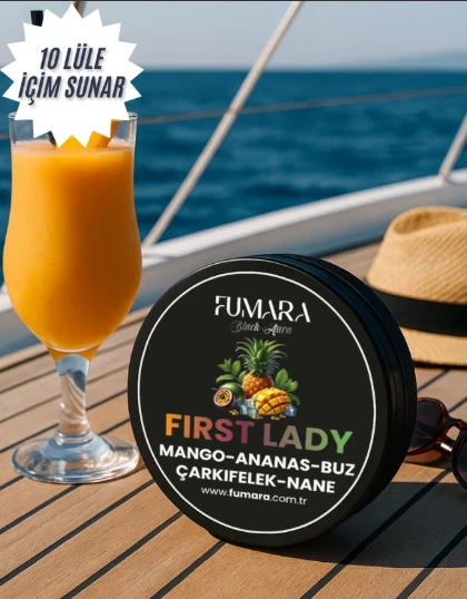 Fumara First Lady Nargile Marmelatı 200gr. Mango-Ananas-Çarkıfelek-Buz-Nane Nargile Reçeli ürün görseli 1