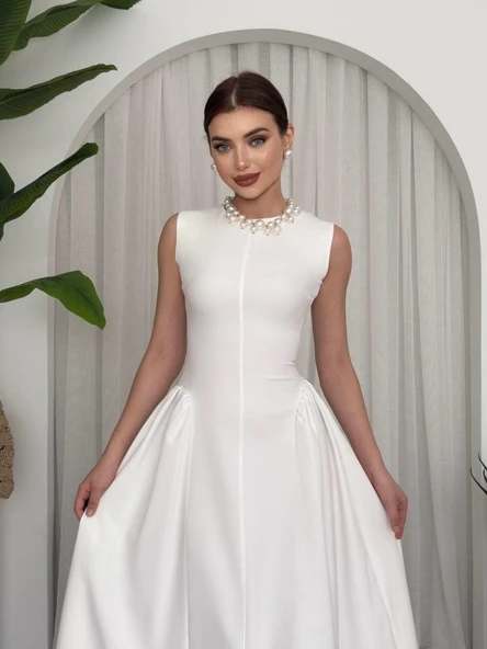 Kiyen Midi Elbise - Resim 8