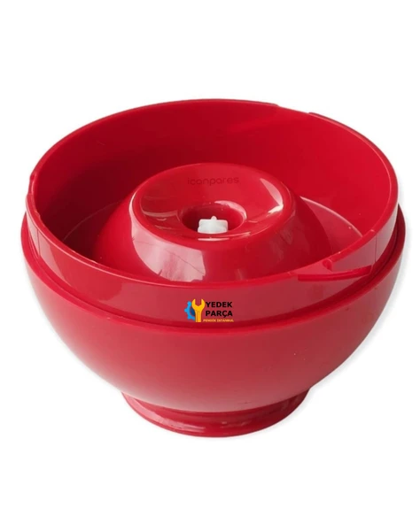 Arzum Uyumlu AR178 IRONMIX Blender Doğrayıcı Hazne Kapağı Kırmızı