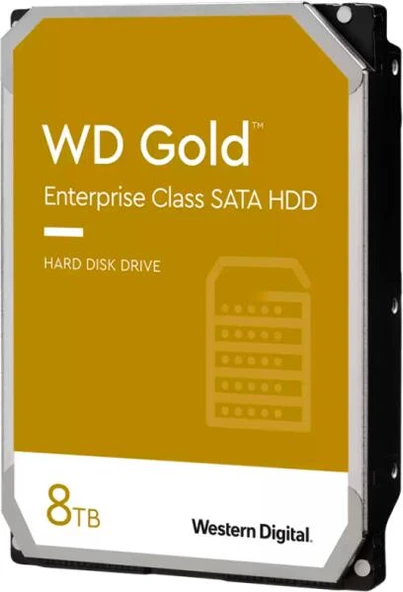 8TB WD GOLD ENTERPRISE 7200R SATA3 256M WD8005FRYZ ürün görseli 1