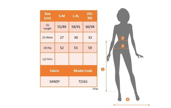 Kadın Cep Detay Taytlı Sandy Etek - Resim 4