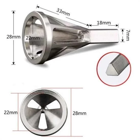 BUFFER® Çapak Alma Harici Çapak Alıcı Paslanmaz Çelik Çapak Kaldırma Cıvata Çapak Alma Matkap Ucu - Resim 6