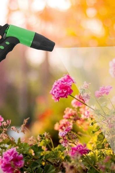 BUFFER® 2 Fonksiyonlu 3lü Bahçe Tarla Otomatik Sulama Tabancası Seti Hortum Bağlantısı Aparatı - Resim 6