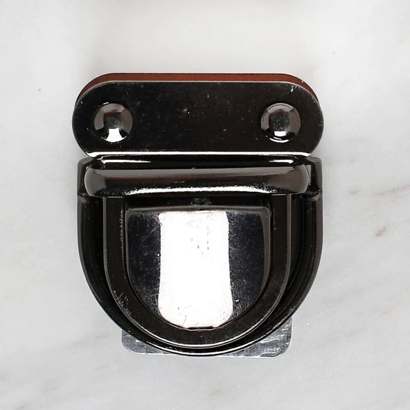 Loren Metal Çanta Kilidi Büyük Siyah ürün görseli