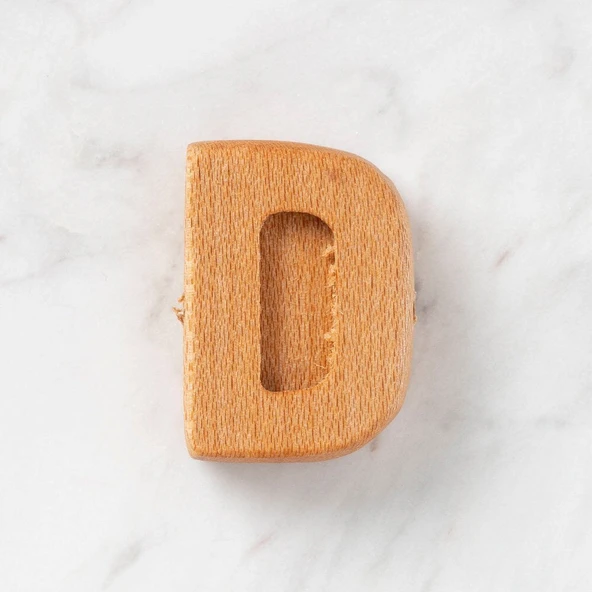 Hobi Baby Organik Ahşap Harf - D - Resim 2