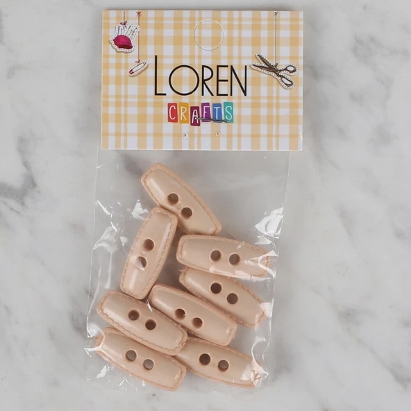 Loren Crafts pudra rengi 8 li çoban düğmesi - 82 ürün görseli