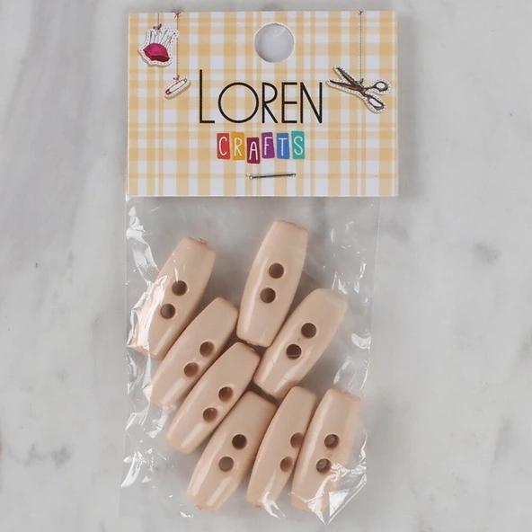 Loren Crafts pudra pembe 8 li çoban düğmesi - 69 ürün görseli