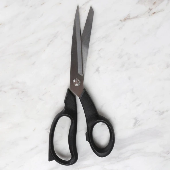 Loren Crafts Plastik Saplı Titanyum Makas Siyah LR - Resim 2