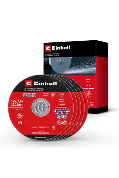 Einhell İnox kesici disk 125x1,0 mm 5 adet ürün görseli 1
