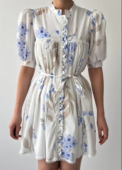 Yen Kuşaklı Elbise - Resim 12