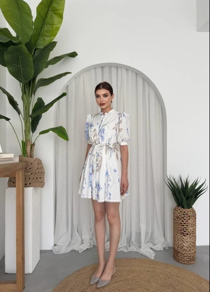 Yen Kuşaklı Elbise - Resim 18